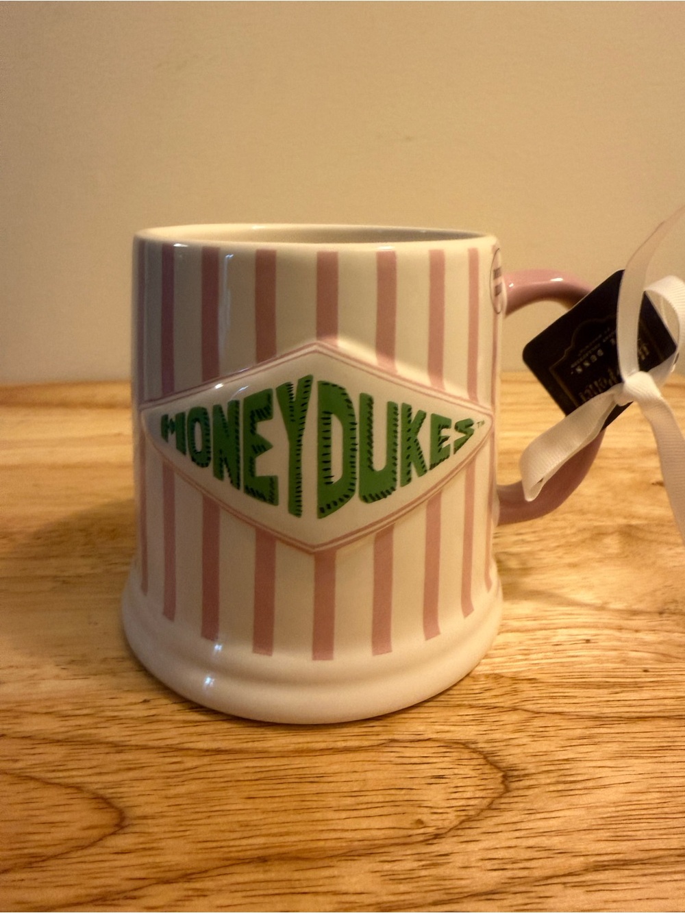 Rae Dunn Harry Potter Pink and White Striped Honeydukes Mug
